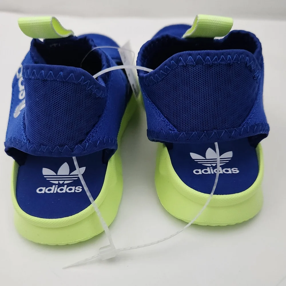 Adidas 360 Sandals Toddler Boys Royal Blue Lime Green Size 13.5 K